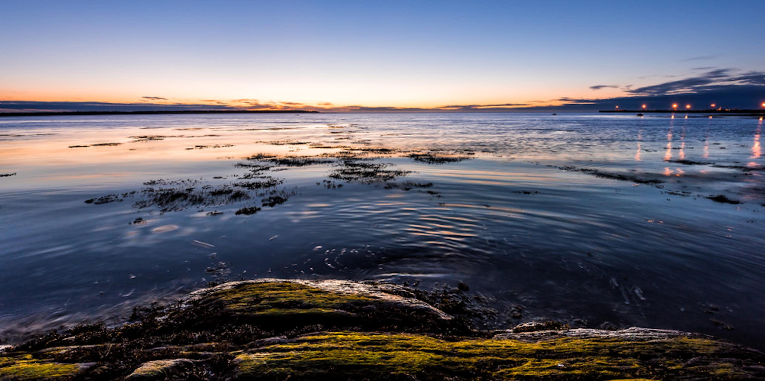 Coucher de soleil sur le fleuve