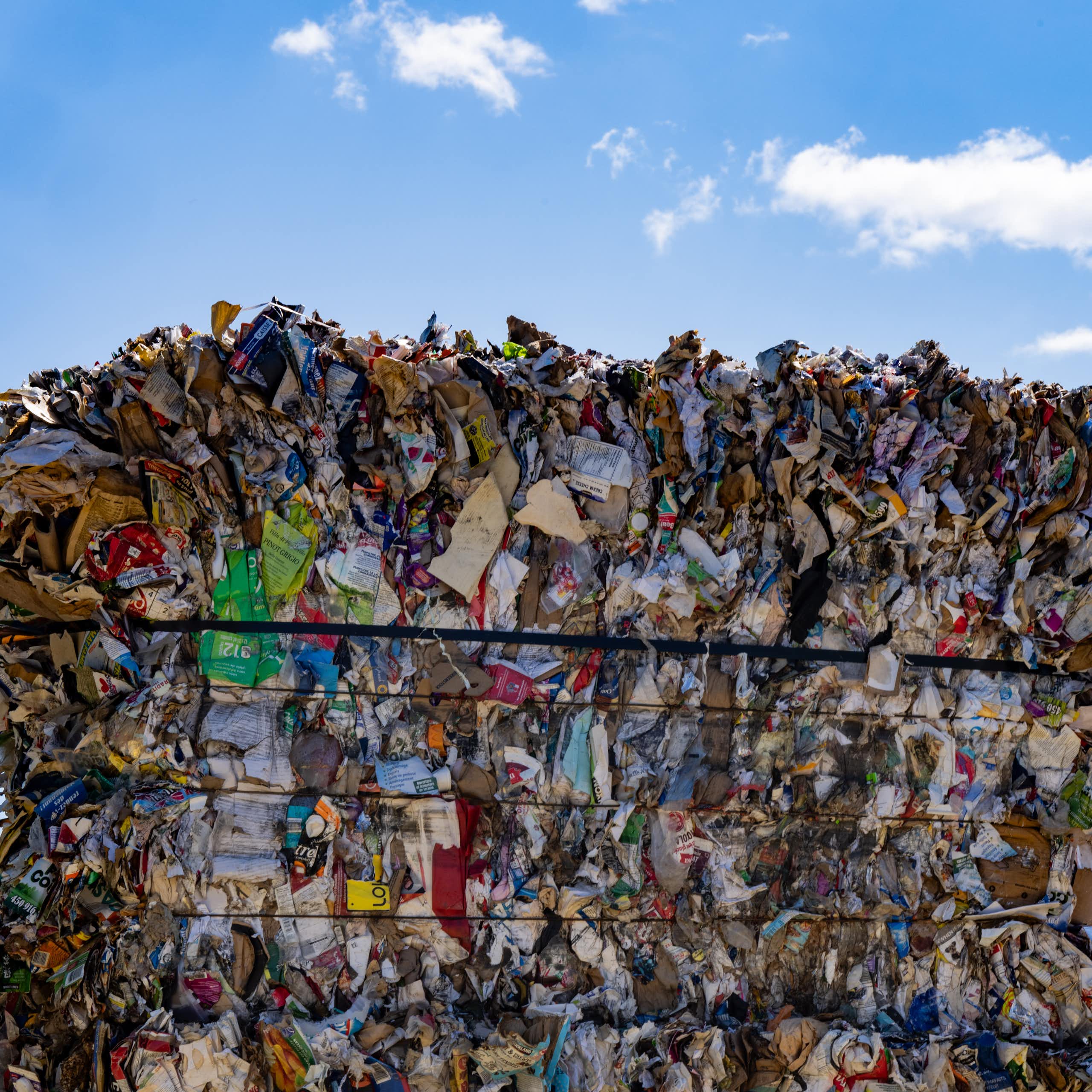 Amas de déchets compactés