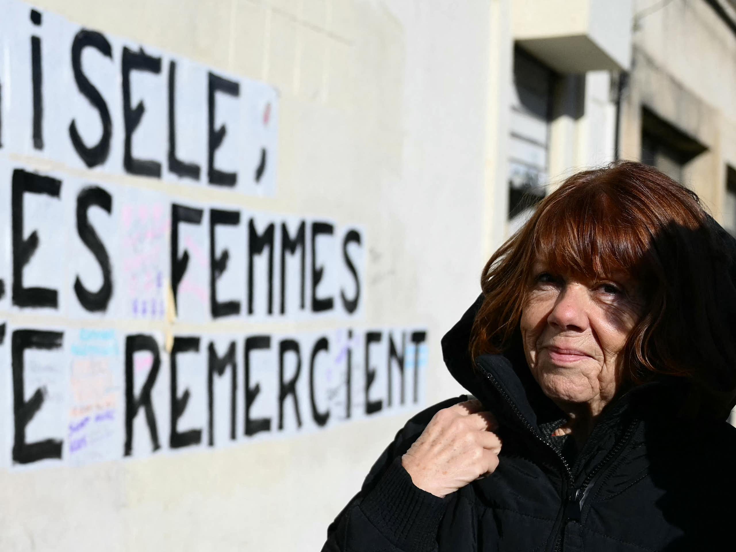 Gisèle Pélicot à son arrivée au palais de justice d’Avignon