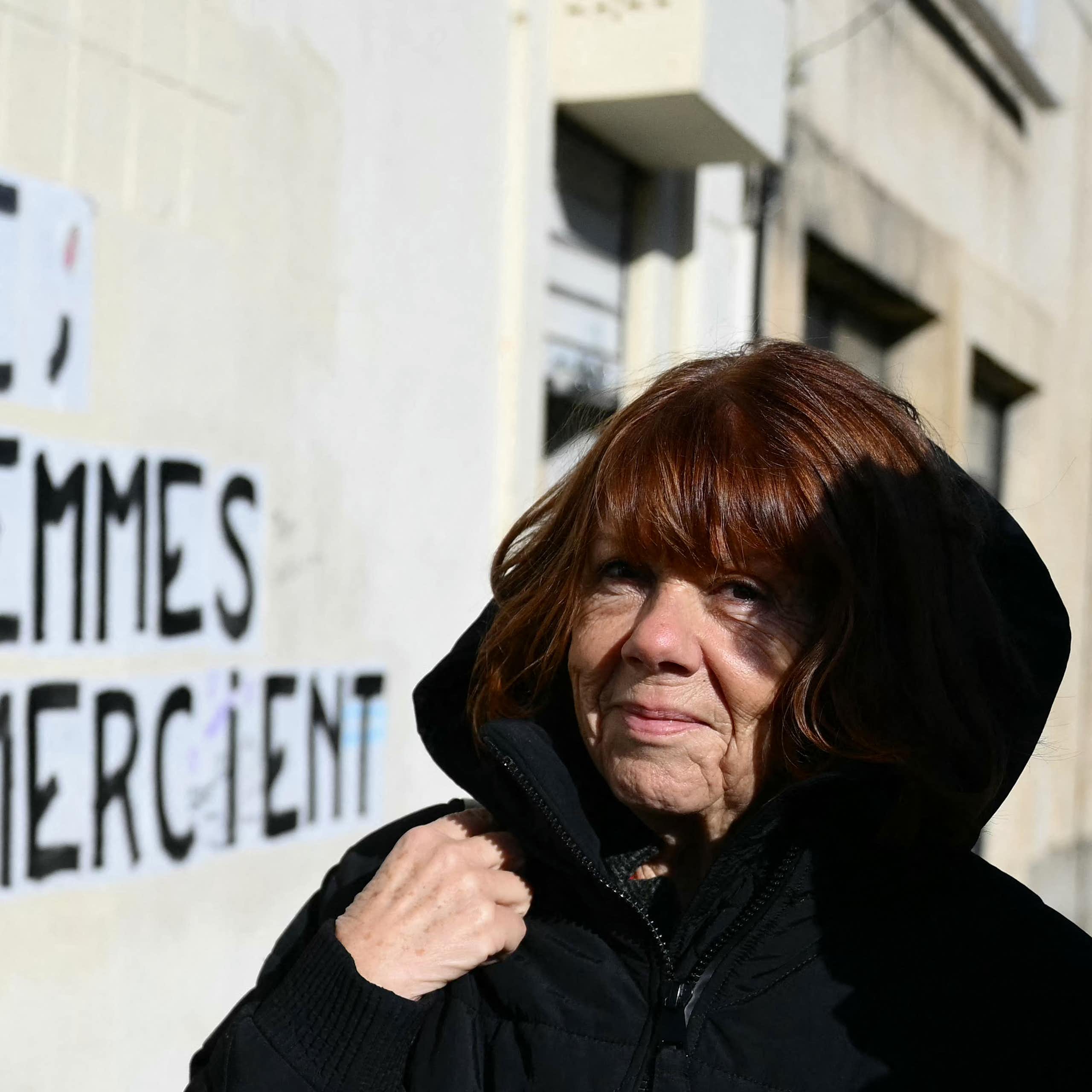 Gisèle Pélicot à son arrivée au palais de justice d’Avignon